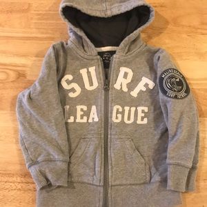 Toddler hoodie zip up sweatshirt- surf league